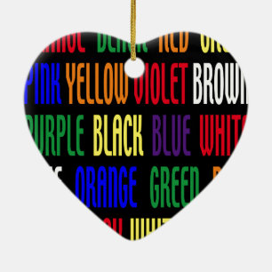 Ornamento De Cerâmica Qual é a minha cor?