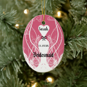 Ornamento De Cerâmica Qualquer cor Casamento de Cabeça-de-Cabra Natal