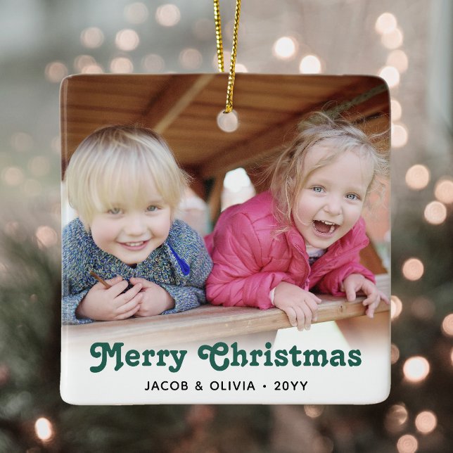 Ornamento De Cerâmica Qualquer Texto 2 Fotografia Fotográfica Verde Simp (Criador carregado)