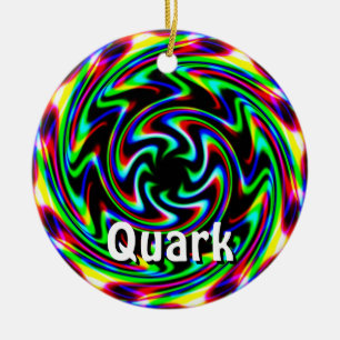 Ornamento De Cerâmica Quark (Alterar as Palavras)