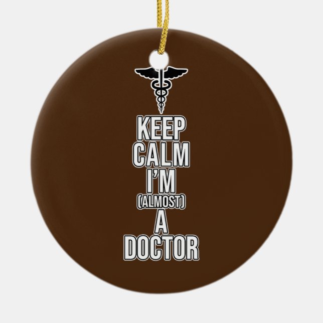 Ornamento De Cerâmica Quase Um Médico Estudante De Medicina Da Escola De (Frente)