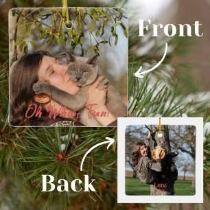 Ornamento De Cerâmica Que Feliz Natal De Pet