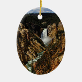 ORNAMENTO DE CERÂMICA QUEDAS EM YELLOWSTONE YEAH
