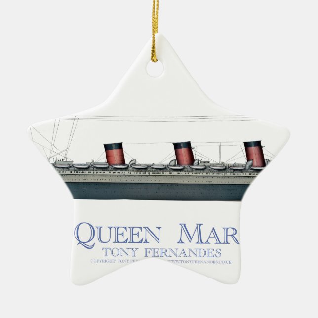 Ornamento De Cerâmica Queen Mary 1936 1 (Frente)