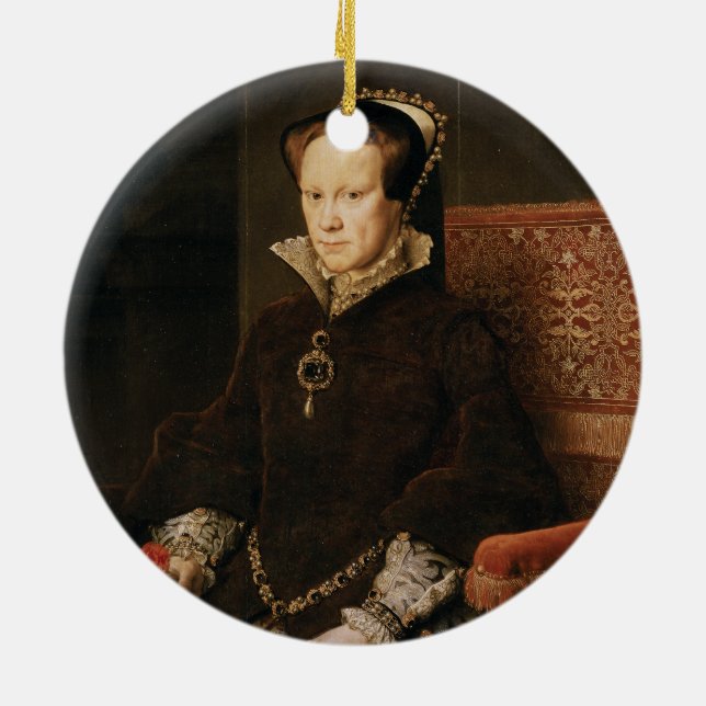Ornamento De Cerâmica Queen Mary mim de Inglaterra Maria Tudor pela ANSR (Traseira)