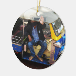 Ornamento De Cerâmica Quer TXI TUK-TUK?