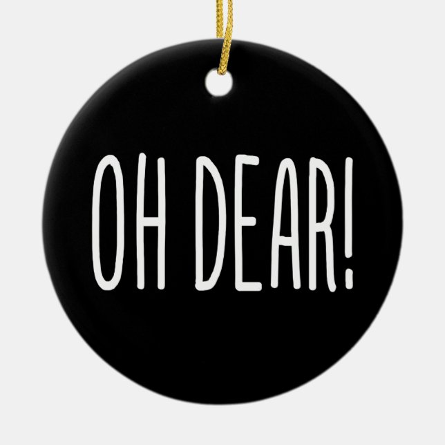 ORNAMENTO DE CERÂMICA QUERIDA! (Frente)