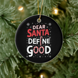 Ornamento De Cerâmica Querido Papai Noel Defina Boas Festas de Natal Xma