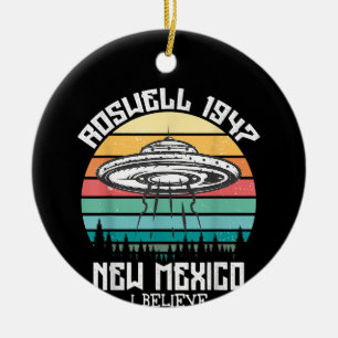 Ornamento De Cerâmica Quero Acreditar Que Aliens Da Área 51 De Roswell N
