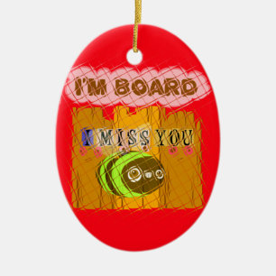 Ornamento De Cerâmica Quirky Bee Art Impressão