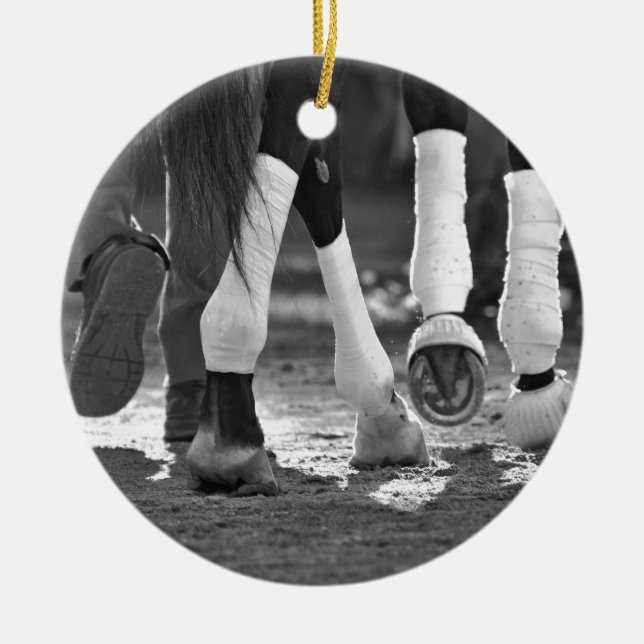 Ornamento De Cerâmica Raça histórica Saratoga - Passo agradável (Frente)