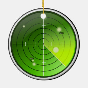 Ornamento De Cerâmica Radar