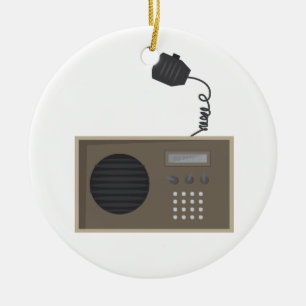 Ornamento De Cerâmica Rádio Ham