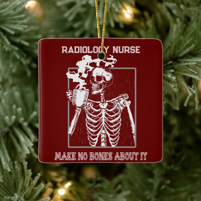 Ornamento De Cerâmica Radiologia Funny X-ray Personalizável para Trabalh (Árvore)