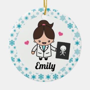 Ornamento De Cerâmica Radiologist X Ray Technician Xray Tech