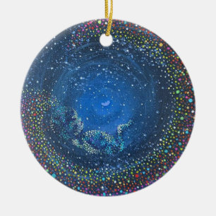 Ornamento De Cerâmica Rainbow Baby Ornament