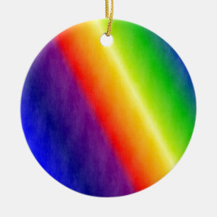 Ornamento De Cerâmica Rainbow Patterns