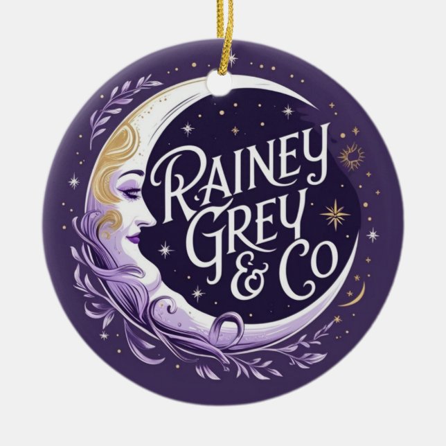 Ornamento De Cerâmica RAINEY GREY CO [logo8] (Frente)