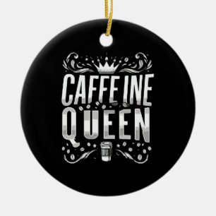 Ornamento De Cerâmica rainha da cafeína