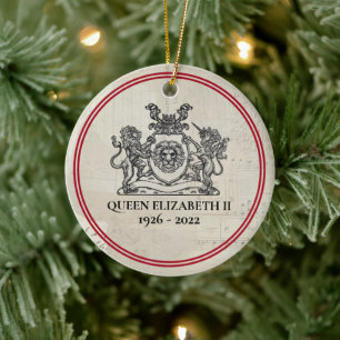 Ornamento De Cerâmica Rainha Elizabeth II 1926-2022 Natal