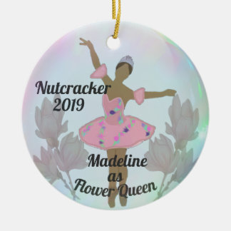 Ornamento De Cerâmica Rainha Flor/Dew Drop Nutcracker Ornament