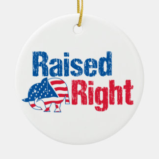 Ornamento De Cerâmica Raised Right - Republican