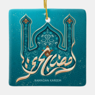 Ornamento De Cerâmica Ramadan Kareem Cerâmica