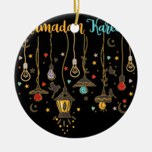 Ornamento De Cerâmica Ramadan Kareem Legal Equipamento de Festimento Isl
