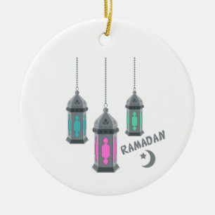 Ornamento De Cerâmica Ramadan Lanterns