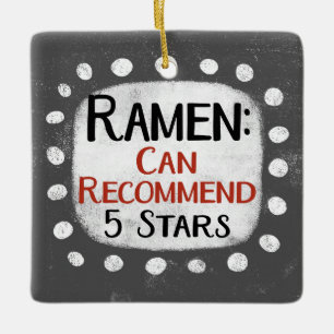 Ornamento De Cerâmica Ramen Review 5 Stars Ornament