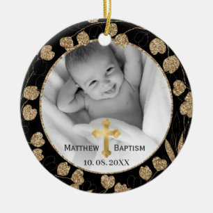 Ornamento De Cerâmica Ramificação Eucalyptus Dourada deixa fotografia de