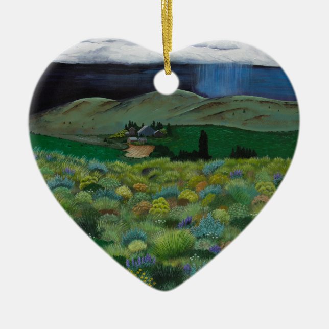 Ornamento De Cerâmica Ranch Imperial Stock (Frente)