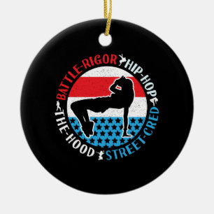 Ornamento De Cerâmica Rapariga de dança de dança do Salto de anca