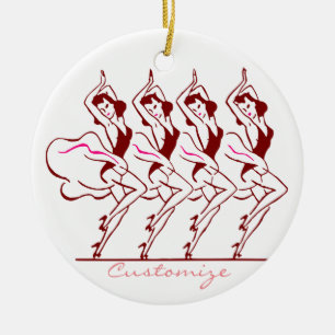 Ornamento De Cerâmica Raparigas dançantes Thunder_Cove