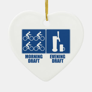 Ornamento De Cerâmica Rascunho da Manhã, Rascunho da Noite