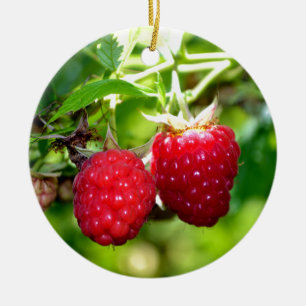 Ornamento De Cerâmica Raspberries