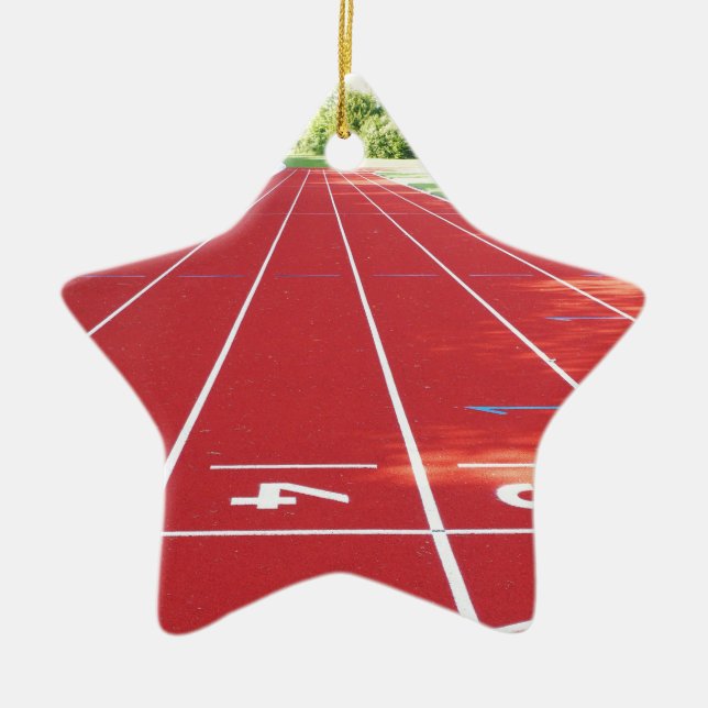 Ornamento De Cerâmica Rastreamento E Campo (Frente)