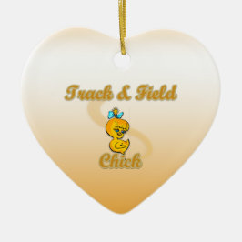 Ornamento De Cerâmica Rastrear e Pintinho de campo