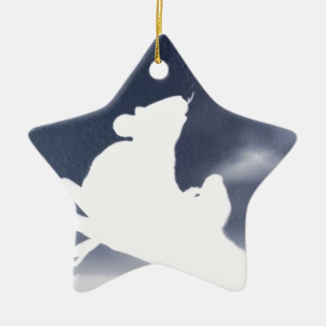 Ornamento De Cerâmica Rato (Frente)