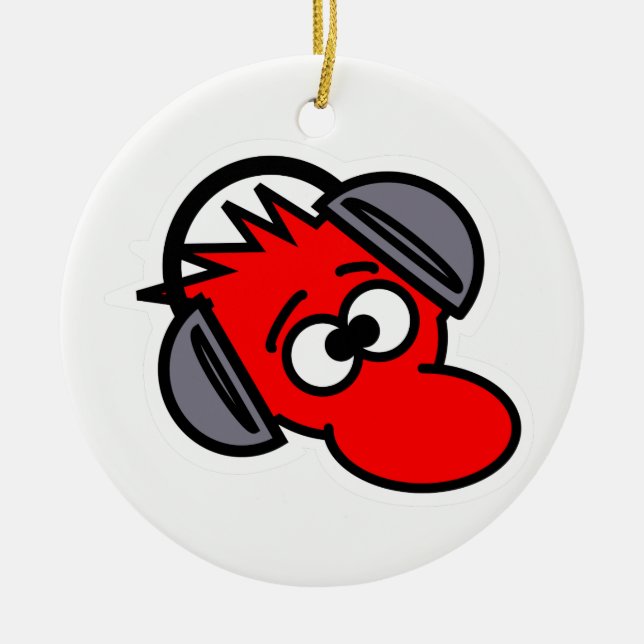 Ornamento De Cerâmica Rato (Frente)