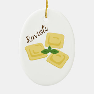 Ornamento De Cerâmica Ravioli