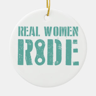 Ornamento De Cerâmica Real Women Ride