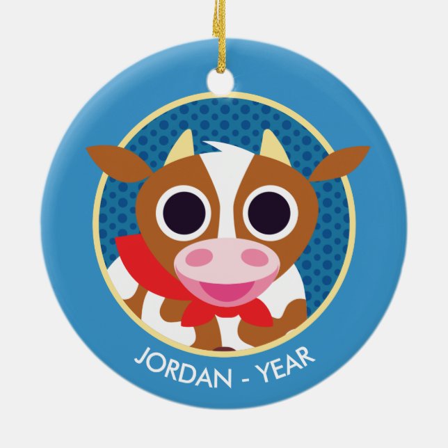 Ornamento De Cerâmica Reba a vaca (Traseira)