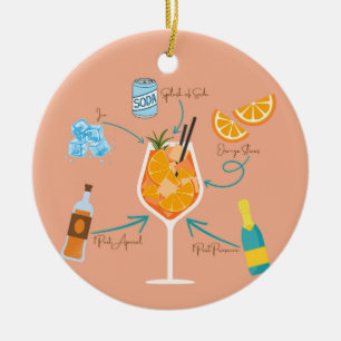 Ornamento De Cerâmica Receita de Aperol