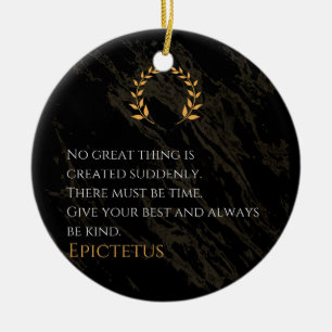 Ornamento De Cerâmica Receita por Grandeza de Epictetus