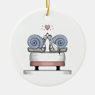 Ornamento De Cerâmica Recém-casados