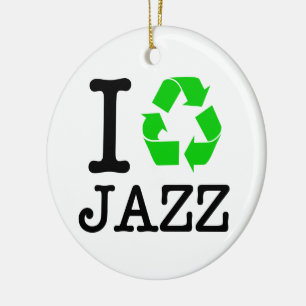 Ornamento De Cerâmica Reciclar Jazz