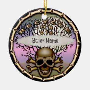 Ornamento De Cerâmica Reciclar Ou Morte