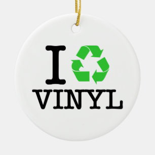 Ornamento De Cerâmica Reciclar Vinil