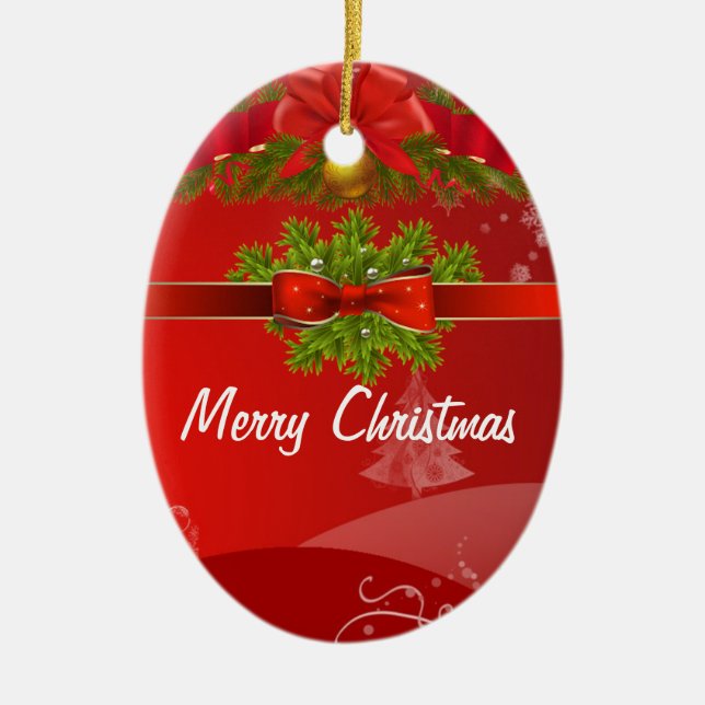 ORNAMENTO DE CERÂMICA RECOLHA DE NATAL DE SUZANNE ELIZABETH (Frente)